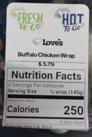 Loves buffalo chicken wrap