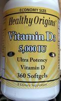 Vitamin D3 5000 IU, Softgels