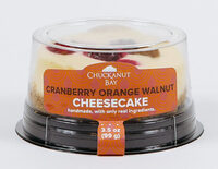Cranberry Orange Walnut Cheesecake 3.5oz