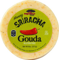 Red apple cheese honey sriracha gouda cheese