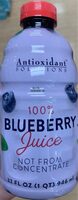 100% Blueberry Juice Not From Concentrate