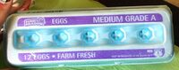 Medium grade A eggs