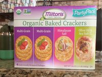 Organic Baked Crackers - Party Pack (Multi-Grain, Himalayan Salt, Olive Oil & Sea Salt)