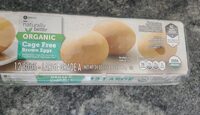 Organic cage free brown eggs
