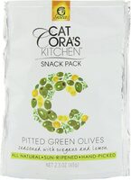 Olive Snack Pitted Green Olives Marinated With Lemon & Oregano