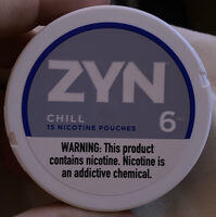 ZYN Chill 6mg Nicotine Pouches