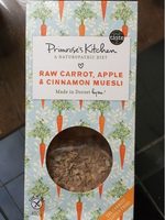 Raw carrot, apple & cinnamon muesli