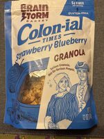 Colonial times strawberry blueberry granola
