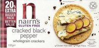 Gluten Free cracked pepper  wholegrain  crackers
