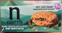 Dark Chocolate and Mint Oat Biscuits