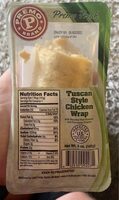 Tuscan style chicken wrap