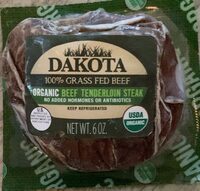 Organic beef tenderloin steak