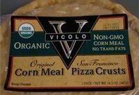 Corn meal pizza crust