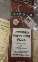 Uncured pepperoni pizza