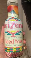 Iced tea with peach flavour