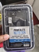 Primealete Nutrition - Chicken Breast + Sirloin Steak + Rice + Mixed Veggies