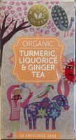 Organic turmeric liquorice & ginger tea