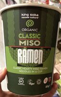 King soba noodle culture ORGANIC CLASSIC MISO RAME