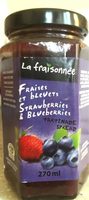 Confiture fraises et bleuets