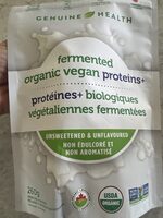 Fermented organic vegan proteins