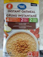 Instant oatmeal (maple & brown sugar)