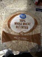100% Whole Wheat Tortillas