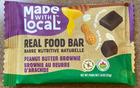 Peanut Butter Brownie, Organic • Real Food Bar