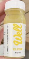 Well Elixir Lemon Ginger Honey Wellness Shot