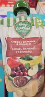 Purée cerises bananes et epinards