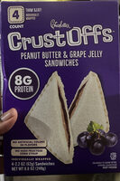Crust Offs Peanut Butter & Grape Jelly Sandwiches