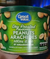 Dry roasted seasoned peanuts