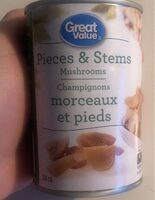 Champignons morceaux et pieds