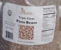 Triple clean pinto beans