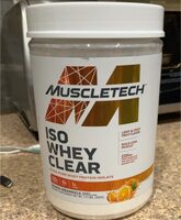 Iso Whey Clear Orange Dreamsicle
