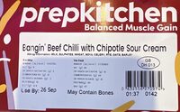 Bangin' Beef Chilli with Chipotle Sour Cream