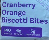 Cranberry orange biscotti bites