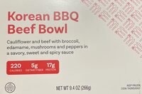 Korean BBQ beef bowl