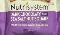 Dark chocolaty sea salt nut square