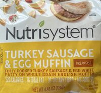 Turkey Sausage & Egg Muffin sandwich