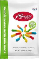 Assorted Sour Inch Mini Neon Gummi Worms