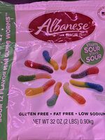 Sour mini gummy worms