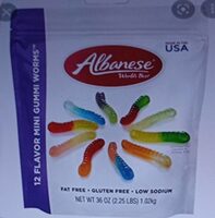 Flavor gummi worms