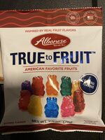 TRUE to FRUIT AMERICAN FAVORITE FRUITS GUMMI CANDY
