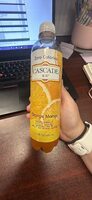 Naturally flavored sparkling water, orange mango