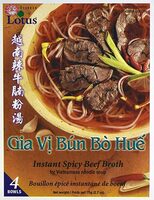 Instant spicy beef broth