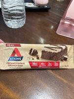 Atkins creamy cookie crunch bar