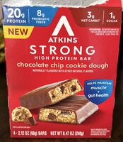 Strong High Protein Bar chocolate chip cookie dough