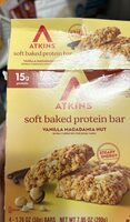 Soft baked protein bar