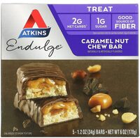 Endulge caramel nut chew treat bars