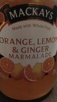 Orange Lemon and ginger marmalade